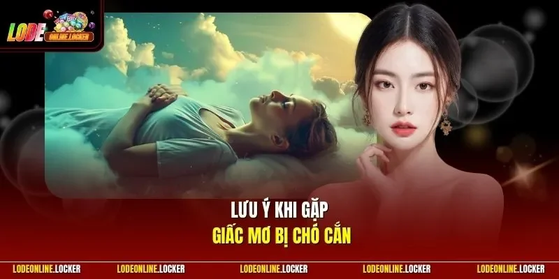 Lưu ý khi gặp giấc mơ bị chó cắn